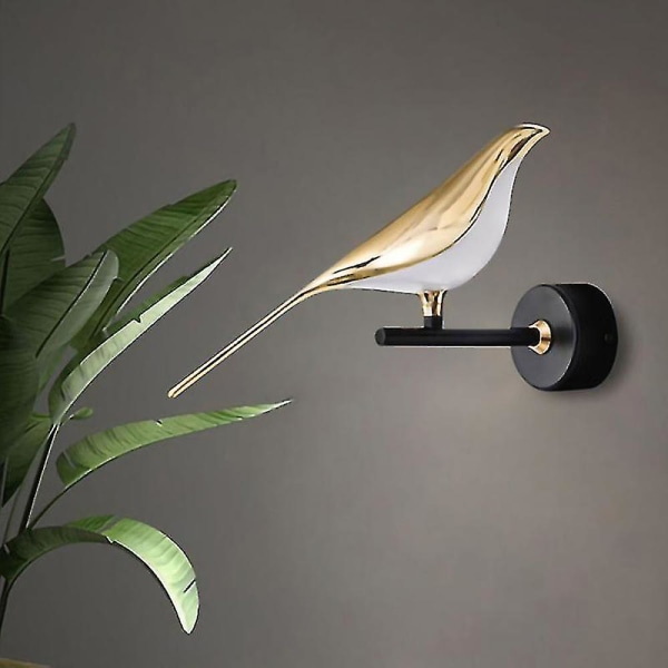 Modern Simplicity Led Vegglampe Magpie Bird Model Lys Sconce Lys Innendørsbelysning Hjem Kjøkken Nattbord Soverom Stue Warm White Sensor One head