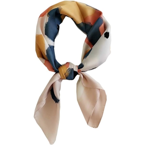 Sidenscarf Medium Fyrkantig Satinsjal Dam 70 x 70 cm