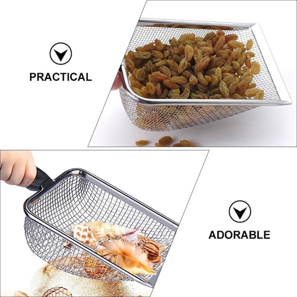 ##/2-pack Strandnät Spadar för att Samla Snäckor Sandsil Spadar för att Samla Snäckor Spadar Sil Slev Sommarpool##/