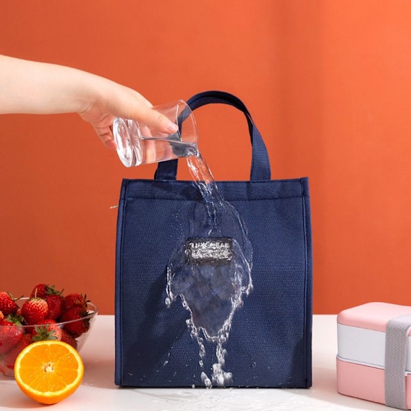 Isolerad Termisk Väska Kylväska Lunchväska BLÅ MEDIUM blå blue medium