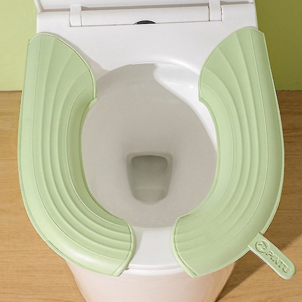 WC-istuin Vedenpitävä WC-istuimen pehmuste kahvoilla Pehmeä paksu Eva-itseliimautuva WC-istuimet