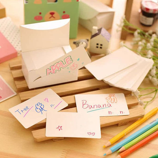 100 st/set Kraftpapper Tomma Kort KHAKI khaki