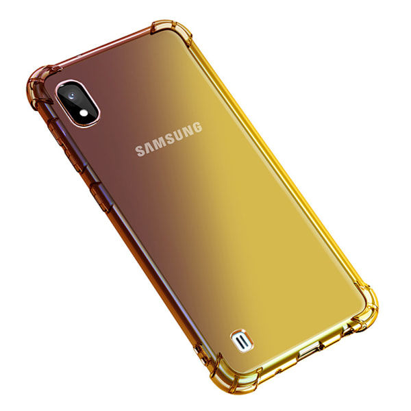 Samsung Galaxy A10 - Elegant Smart Silikonskal (FLOVEME) Blå/Rosa