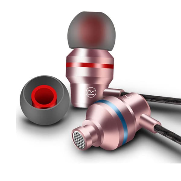 Eleganta In-Ear hörlurar med Mic-inline control Guld