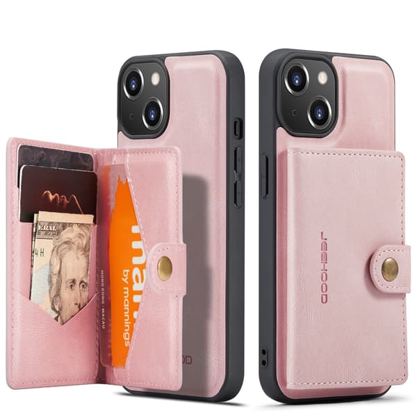 Etui med kortholder - iPhone 13 Brun