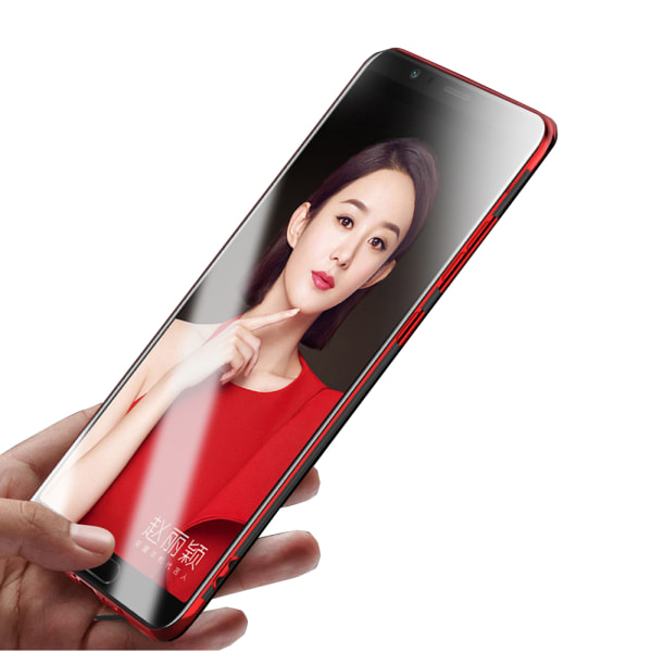 Huawei P Smart 2018 - Silikonikotelo sormustelineellä Röd