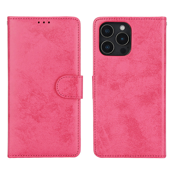 Funktion möter lyx - Plånboksfodral för iPhone 16 Pro Svart