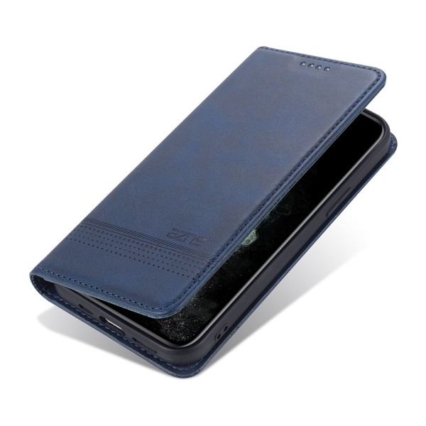 Huomaavainen joustava lompakkokotelo - iPhone 12 Pro Blå