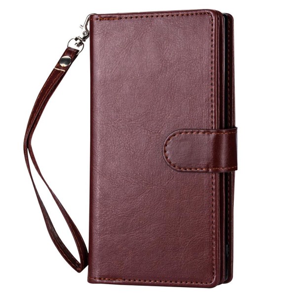Smooth Robust 9-Card Wallet Cover - iPhone 12 Mini Turkos