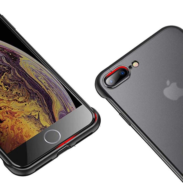 Stötdämpande Ultratunt Skal - iPhone 7 Plus Röd