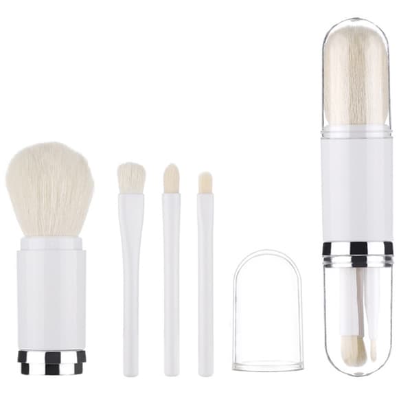 Premium Makeup Borstset Läppblandning / Ögonskuggor Vit/Silver Vit/Silver