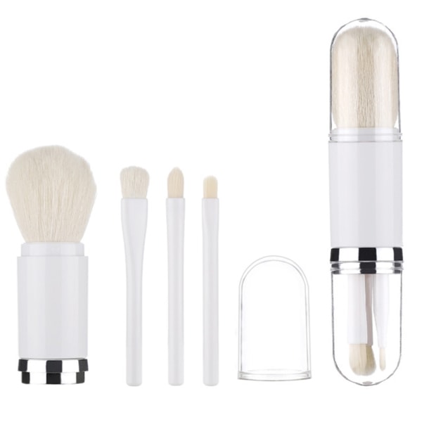 Premium Makeup Brush Set Lip Blend / Eye Shadows Vit/Silver