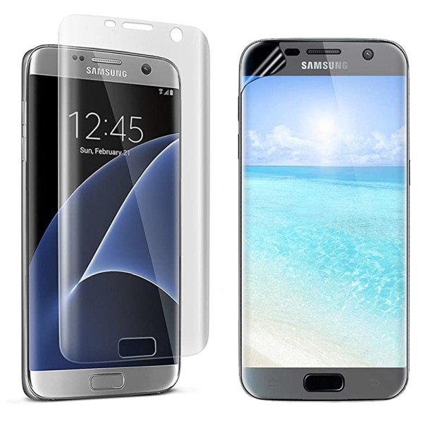 Samsung Galaxy S7 2-PACK PET skærmbeskytter 9H 0,2mm Transparent/Genomskinlig