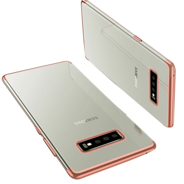 Elegant Skyddsskal för Samsung Galaxy S10 Plus (Electroplated) Röd