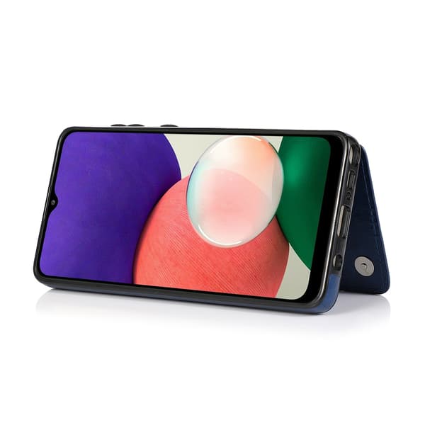 Glat cover med kortrum - Samsung Galaxy A22 5G Svart