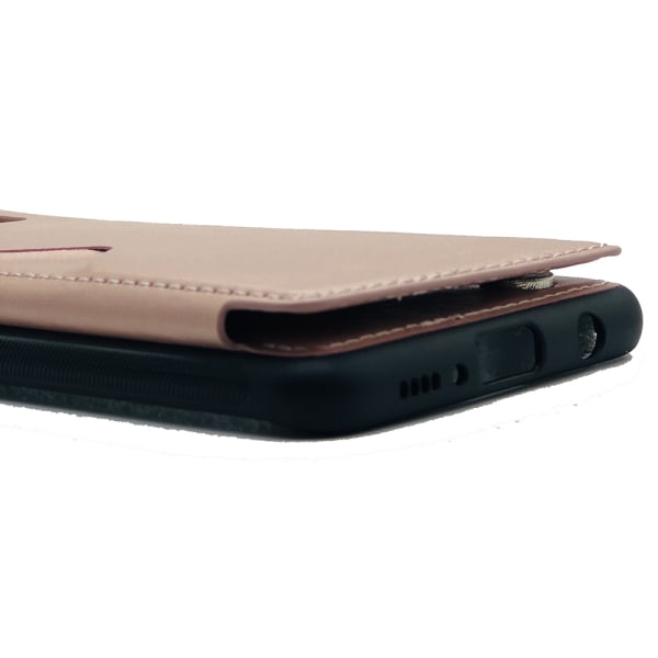 Samsung Galaxy S10 - Stilsäkert Robust Skal med Kortfack Roséguld