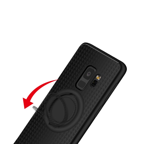 Gennemtænkt cover med stativfunktion til Samsung Galaxy S9 Rosaröd