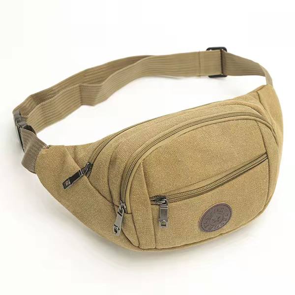 Hållbar Effektfull Axelväska Midjeväska Khaki