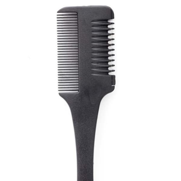 Fleksibel Stylingkam med barberblad Svart