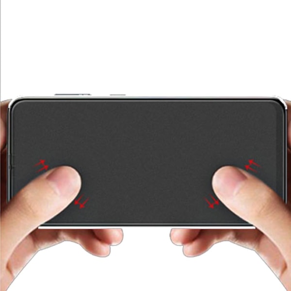 Galaxy A80 2.5D Anti-Fingerprints Skärmskydd 0,3mm Transparent/Genomskinlig