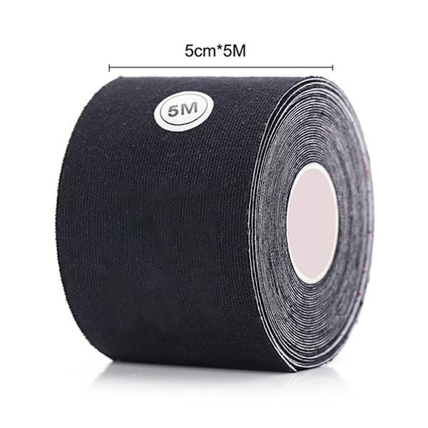 Elastisk og selvklebende BH-brystteip Svart 6,5cm
