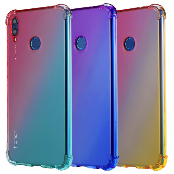 Huawei P20 Lite - Beskyttende Smart Silikone Cover (Floveme) Blå/Rosa