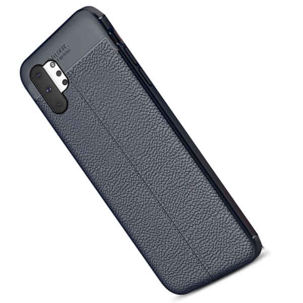 Stilfuldt silikonecover (autofokus) - Samsung Galaxy Note10 Plus Mörkblå