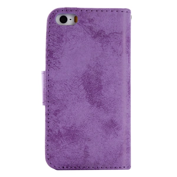 iPhone 6/6S - Silkkikosketuskuori lompakolla ja kuorella Rosa