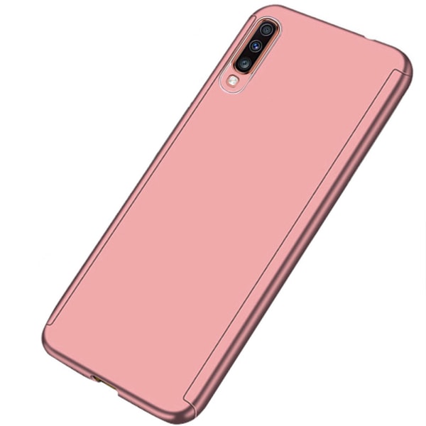 Tankevækkende Fulddækkende FLOVEME Cover - Samsung Galaxy A70 Silver