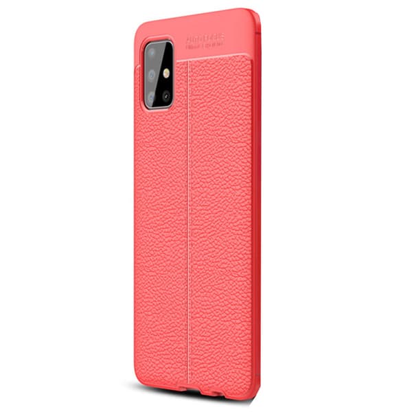 Samsung Galaxy A51 - Stöttåligt Skal Mörkblå Mörkblå