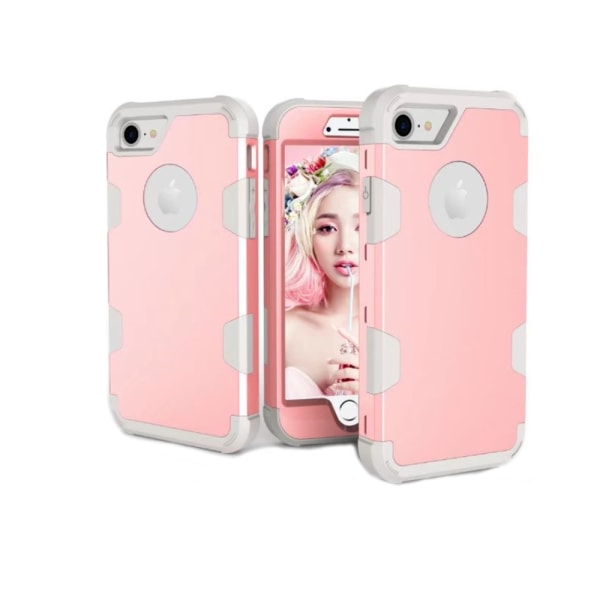 Elegant beskyttelsesdeksel til iPhone 8 Plus Rosa/Svart