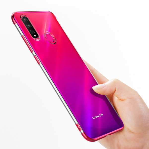 Effektfullt Smart Silikonskal - Huawei Honor 20 Lite Röd