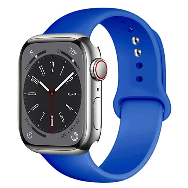 Apple Watch -silikoniranneke 38mm/40mm/41mm Blå Medium