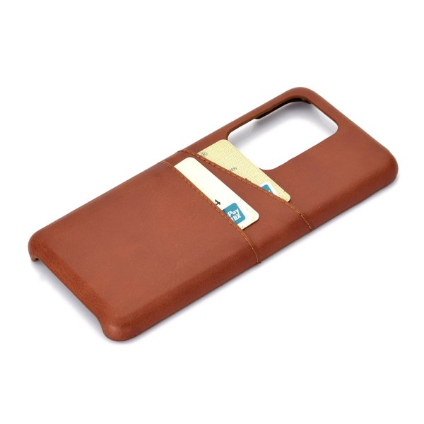 Samsung Galaxy S20 FE - Stilfuldt glat cover med kortholder Brun