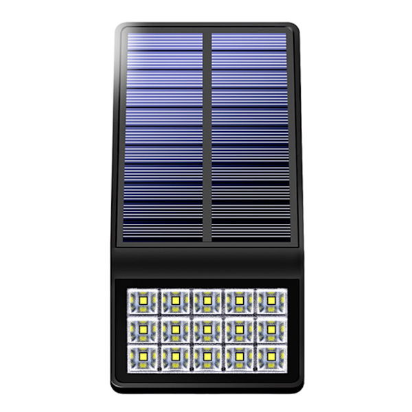 Solcellsbelysning LED lampa med automatisk sensor Svart