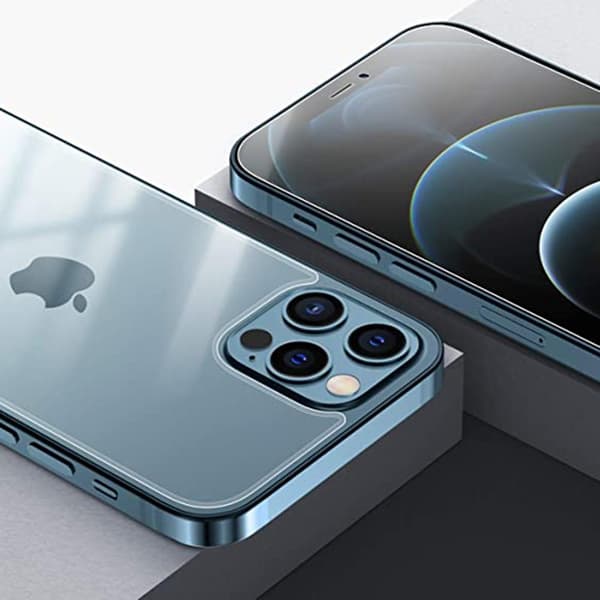 2-PACK iPhone 12 Pro Max Takakannen Näytönsuoja 9H 0,3mm Transparent
