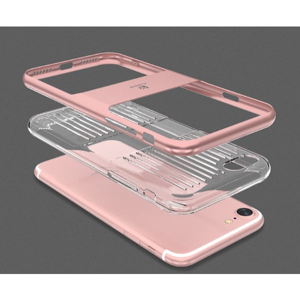 FLOVEME Smarta Stötdämpande Hybridskal iPhone 7 Vit