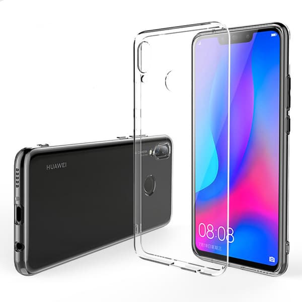 Huawei P20 Lite - Skyddande Silikonskal (FLOVEME) Transparent