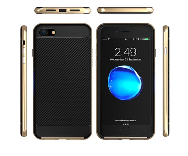 iPhone 7 - Shockproof- Exklusivt Praktiskt Stötdämpande skal Grå