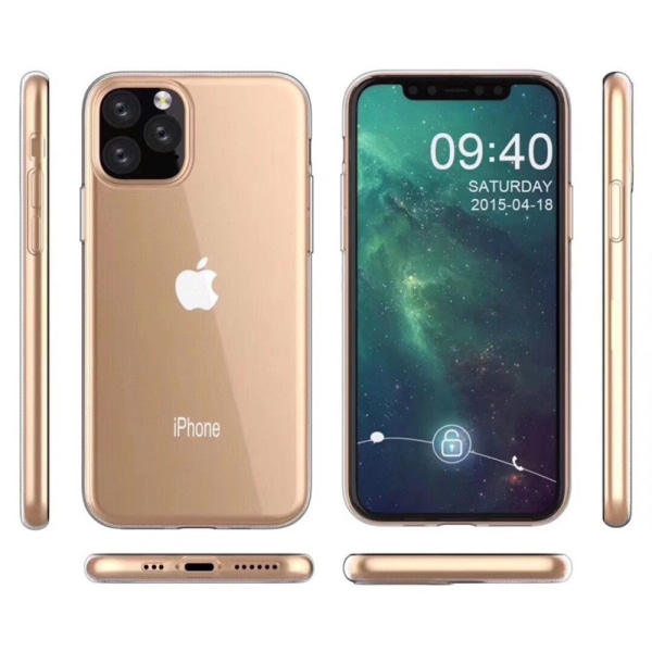 Robust Slittåligt Dubbel Silikonskal - iPhone 11 Transparent