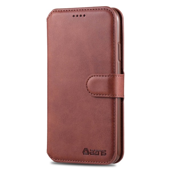 Smooth Wallet Case (Azns) - iPhone 11 Brun