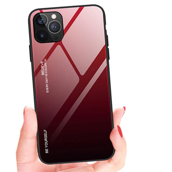 Stötdämpande Stilsäkert Skal (NKOBEE) - iPhone 12 Pro Blå/Rosa
