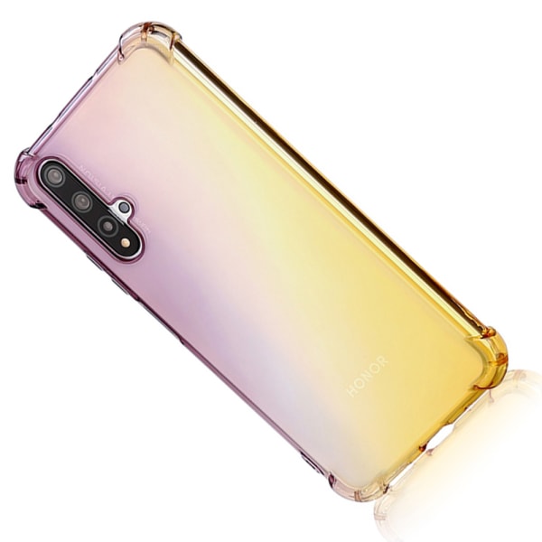 Robust Floveme Silikone Cover - Huawei Nova 5T Svart/Guld