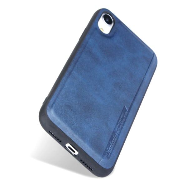 Eksklusivt deksel (Pu-skinn) - iPhone XR Blå