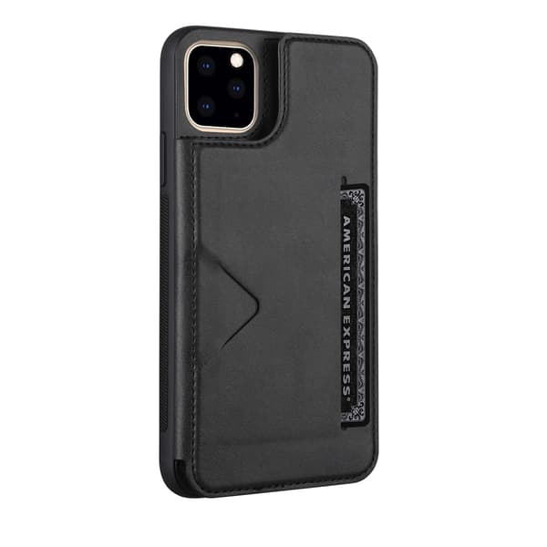 Elegant Cover med Kortholder HANMAN - iPhone 13 Pro Svart