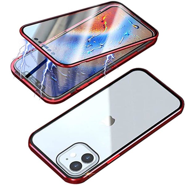 Stilsäkert Praktiskt Magnetiskt Dubbelskal - iPhone 12 Mini Blå