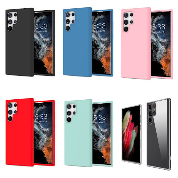 Samsung Galaxy S23 Ultra - Stilrent Stødsikkert NKOBEE Cover Svart