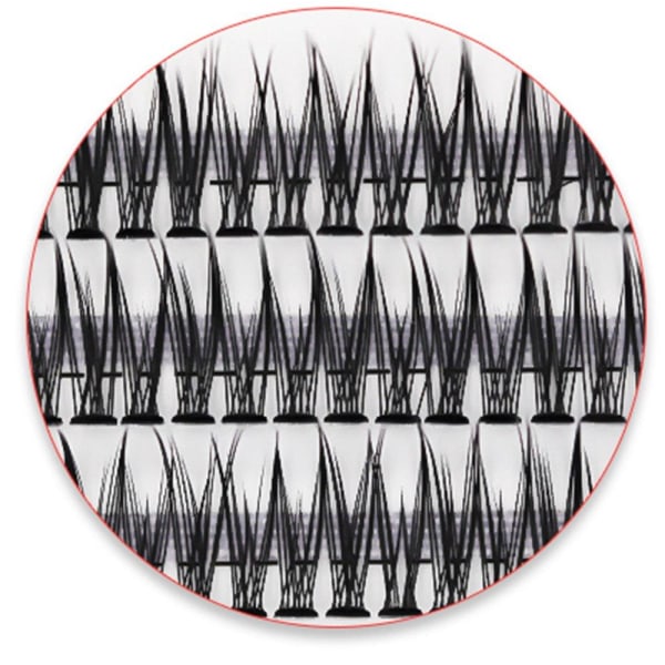 Eksklusive enkle falske øyevipper Syntetisk hår 0.07 11mm