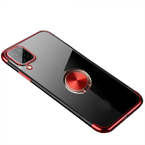 Praktisk stilig deksel med ringholder - Samsung Galaxy A42 Röd