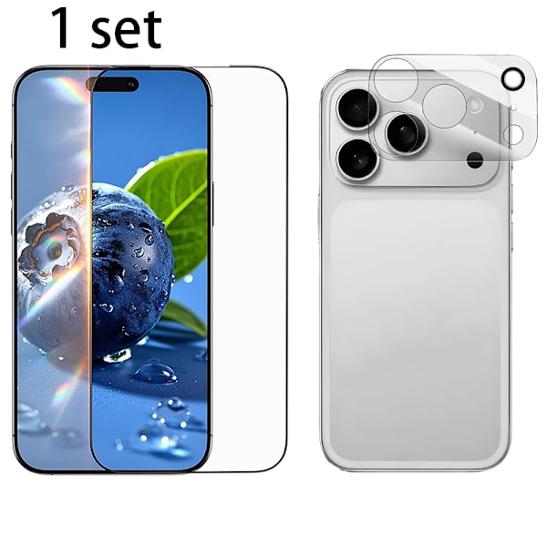iPhone 17 Pro Max Skyddsset  Hög Transparens, Perfekt Passform